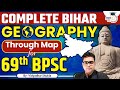 Bihar Geography Through Map 69th BPSC Bihar GK Study IQ PCS