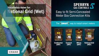 Sperryn Gas Meter National Grid Wet Box Bulkhead fitting installation instructions