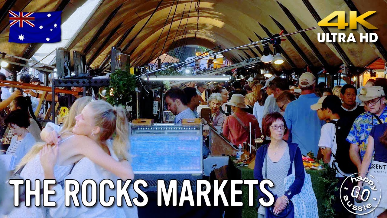 Experience a virtual tour of The Rocks Market.