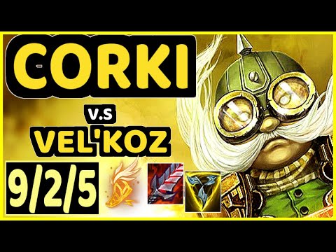 HUMANOID (CORKI) vs VEL'KOZ - 9/2/5 KDA MID CHALLENGER GAMEPLAY - EUW
