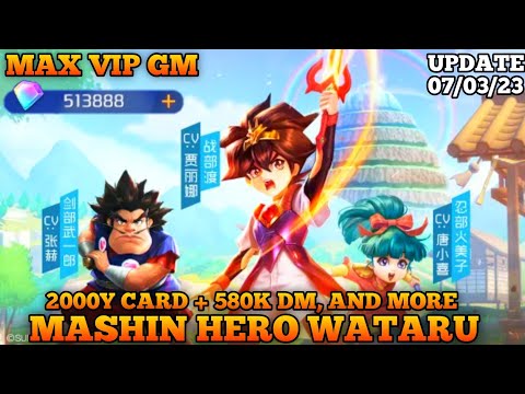 Update Mashin Hero Wataru RPG P-Server - Max VIP GM Recharge + 580K DM + 2000y Card
