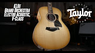 Video thumbnail for Taylor 618e Grand Orchestra Electro Acoustic, V-Class by GAK
