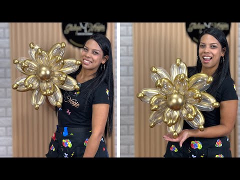 How to Make a Balloon Flower - balloon twisting - balloon tutorial