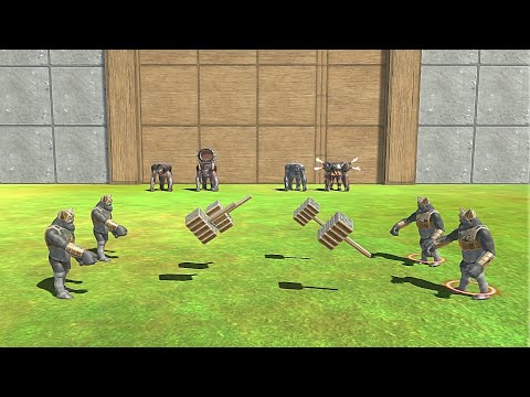 2 VS 2 MUTANT PRIMATES VS ITSELFT - Animal Revolt Battle Simulator
