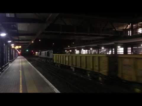 Class 66747 through Ashford.