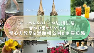 (한국어)中国広州の春のお出かけvlog🌸圣心大教堂（聖心大教堂）&洲头咀公园（洲頭咀公園）&永庆坊（永慶坊）編 어느 봄날의 광저우 vlog