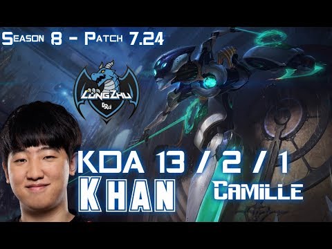LZ Khan CAMILLE vs ILLAOI Top - Patch 7.24 KR Ranked