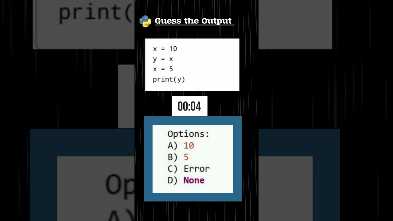 Python Interview Questions| Python Mcqs | Python Practice
