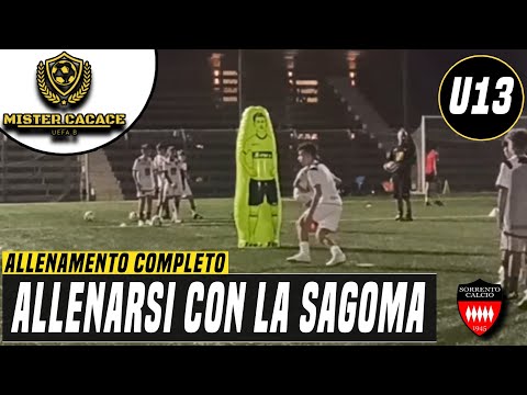 FULL TRAINING SESSION U13 FOOTBALL: TRAINING WITH THE SHAPE
