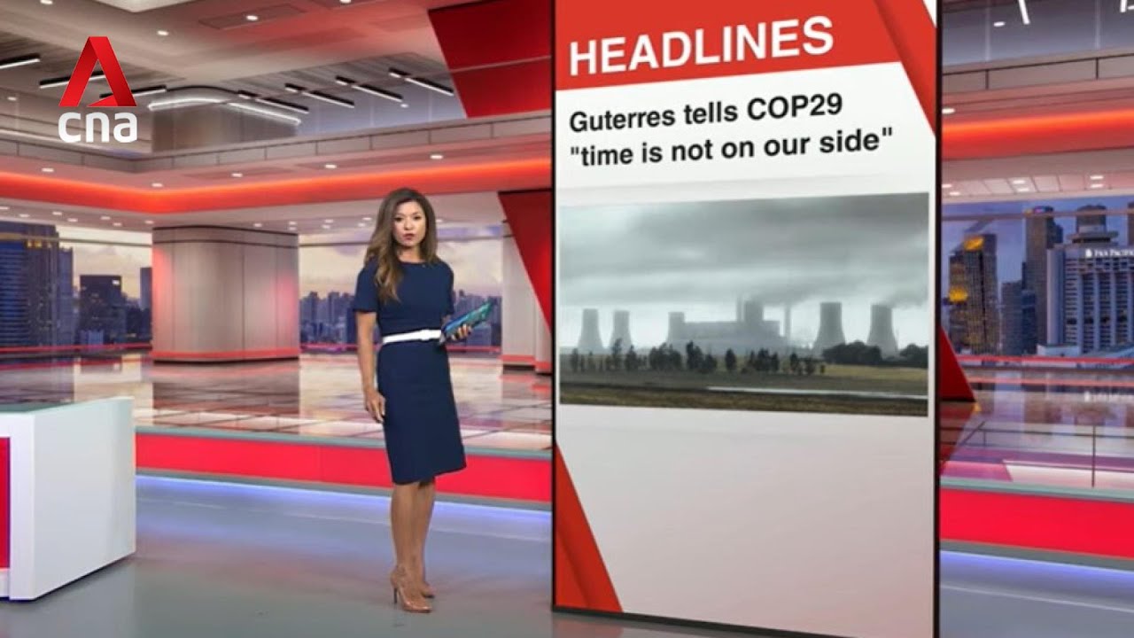 East Asia Tonight: UN chief wants countries to 'pay up' to prevent climate disasters