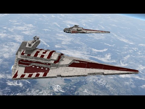 Cinematic Space Battle: Republic Hardliners vs Galactic Empire - Star Wars Empire at War Remake Mod