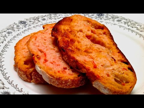 Pain à la Tomate et à l'Ail (Version Rapide) / Pan Con Tomate