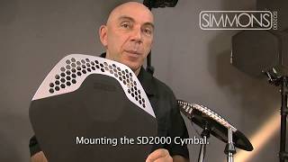 Simmons SD2000 - Kick Pad, Kick Pedal and Cymbal Mounting