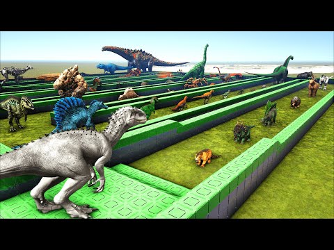 INDOMINUS REX DEATHRUN | All ARK Creatures🦖
