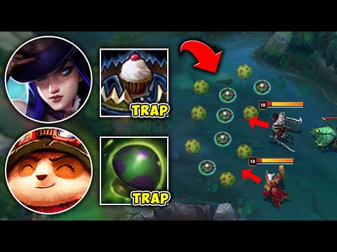 WE CREATED A MAZE OF DEADLY TRAPS AND BAITED THEM IN - League of Legends