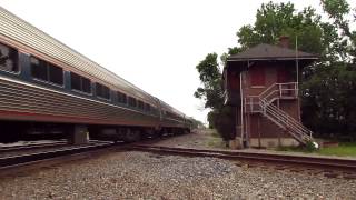 preview picture of video 'Amtrak Train 89 S/B at Doswell with P42 #186'
