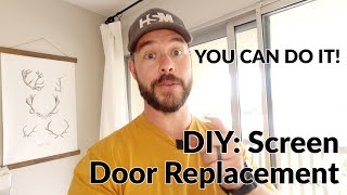 Easy DIY: Screen Door Replacement, Save some big money!