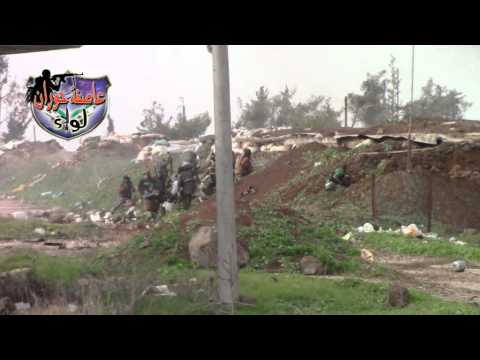 اشتباكات بين عناصر لواء عاصفة حوران وقوات النظام على جبهة اللواء 82 في ريف درعا