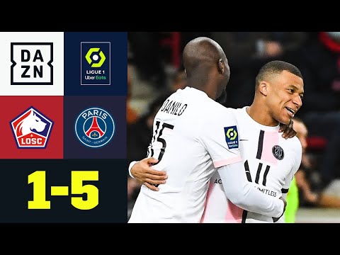 Mbappe-Kracher und Danilo-Doppelpack! Meister OSC ohne Chance: Lille - PSG 1:5 | Ligue 1 | DAZN