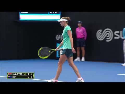 Aliaksandra Sasnovich v Priscilla Hon match highlights (2R) | Sydney International 2019