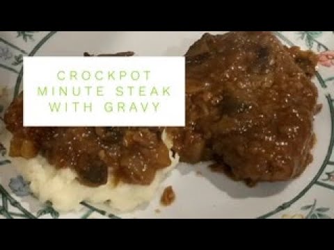 Crockpot Minute Steak With Gravy | Easy Round Steak In...