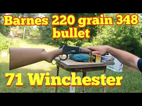 Winchester 71, 348 Barnes original 220 grain bullets