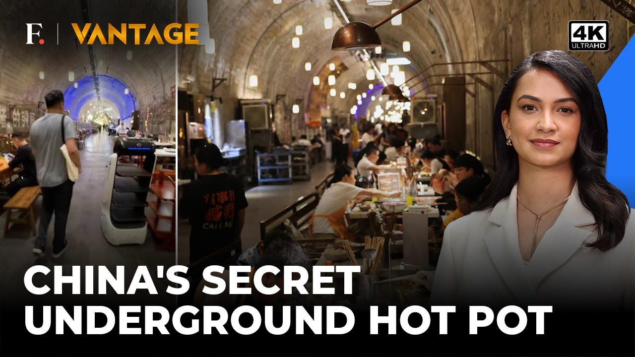 China Turns Air-Raid Shelter Into Underground Hot Pot Restaurant | Vantage Shots | 4K
