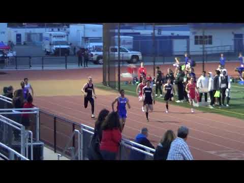 VarB 200m vs Servite & Rosary 3-7-18 - Los Alamitos Boys