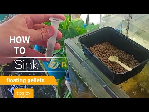 how to make floating pellet  to sink