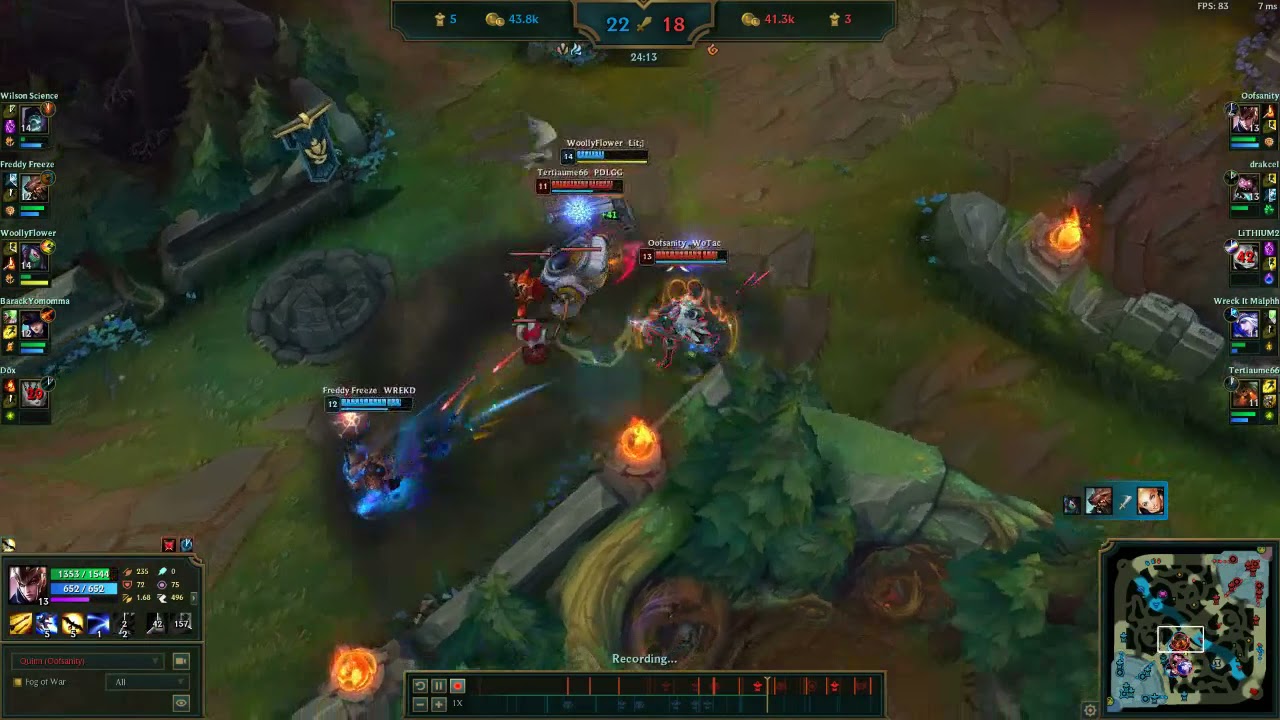 Canceling her R with Vault