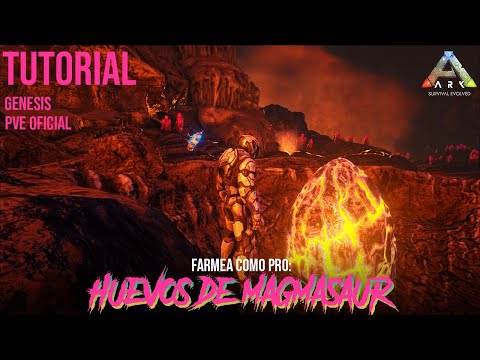 Tutorial: Huevos de Magmasaur (2/3) | Genesis | Ark Survival Evolved PVE Oficial | #Vattghornn