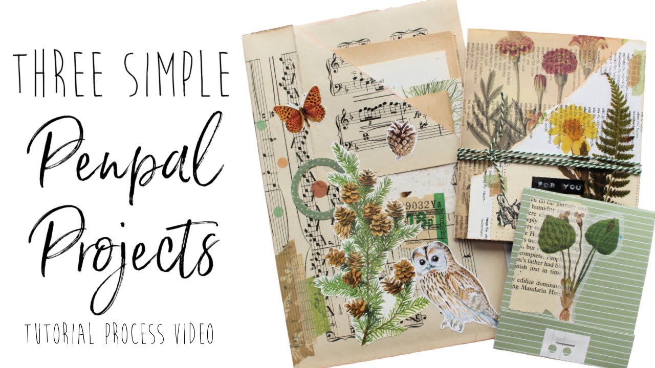 💌✨Snail Mail Process Video: Three Easy Penpal Projects | Flat Mail Ideas