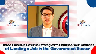 Three Strategies for a Federal Job