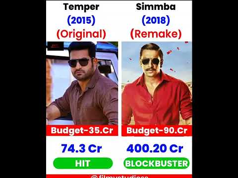 Temper Vs Simmba 🔥🤯 (Remake Vs Original Movie Comparision)