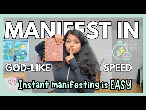 Manifest anything in GOD-LIKE SPEED