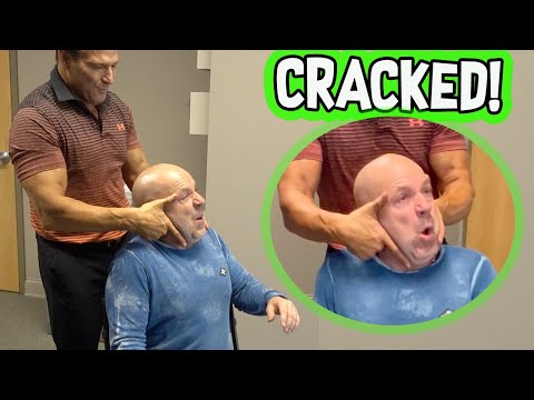 Dad's FIRST EVER NECK CRACK Chiropractor #shorts