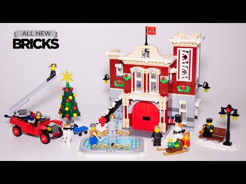 Vidéo LEGO Creator 10263 : La caserne des pompiers du village d'hiver