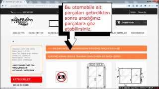 Sinsed Oto - Online yedek parça siparişindeki adımlar.
