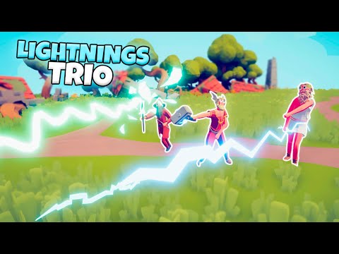 LIGHTNINGS TRIO VS EVERY FACTION | TABS GAMEPLAY