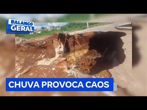 Após alagamentos, Águas Lindas (GO) monta abrigos para famílias desalojadas | Balanço Geral DF