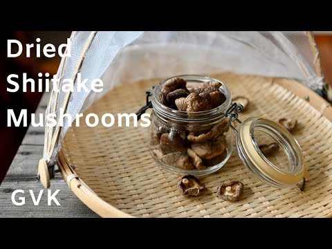 Organic whole dried shiitake mushrooms, packaging size: 3kg