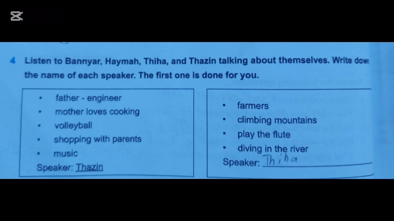 Grade 6 Unit 4 Lesson 1 Exercise 4