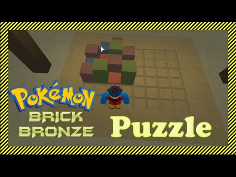 ROBLOX Pokemon Brick Bronze Block Puzzle SOLVED - Temple Puzzle Solution (after 5th Gym)| Purple Gem