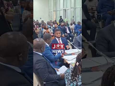 GOLDBOD CEO Sammy Gyamfi takes his seat before PAC over infractions in Auditor General’s report