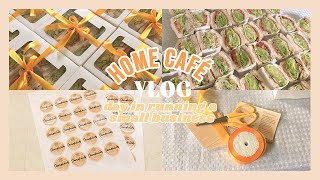 VLOG #5 / Home Cafe Vlog 🥪☕️  /  day in running a small business / sandwiches + restock packaging