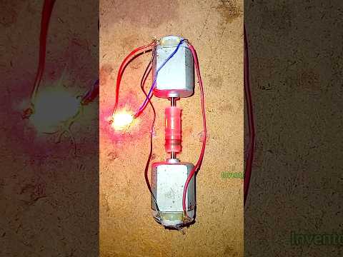 Generate energy with double dc motor • Electricity generator ideas