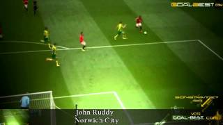 Big Save 4 ! Goal Keeper John Ruddy Norwich City VS Welbeck Manchester United premier league