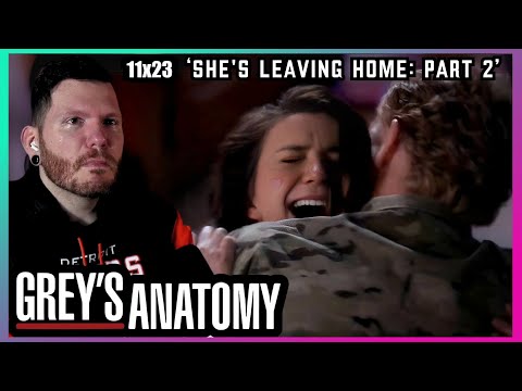FIRST TIME WATCHING Grey's Anatomy REACTION 11x23 'She's Leaving Home: Part 2'