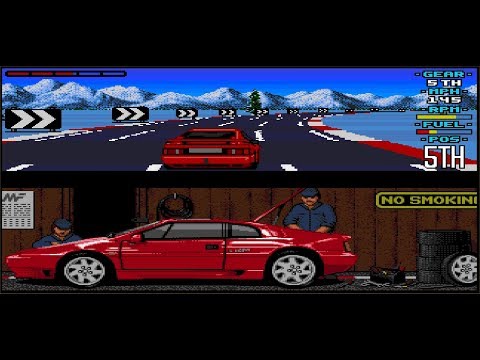 Lukozer Retro Game Review 445 - Lotus Esprit Turbo Challenge - Commodore Amiga