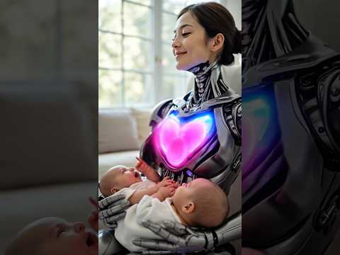 2025 Humanoid Robot Meets Twins for the First Time #robot #humanoid #aiart #IRC